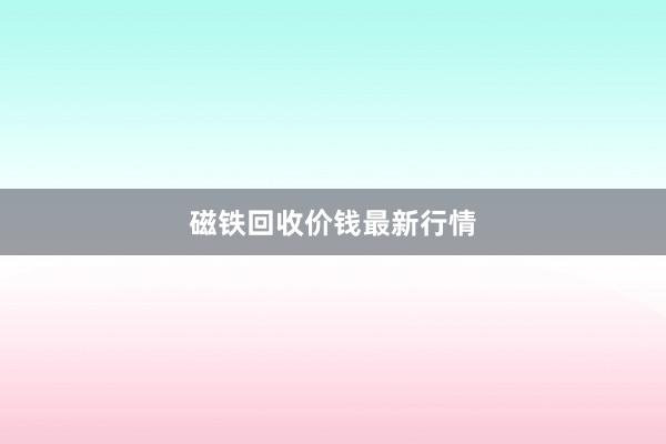 磁铁回收价钱最新行情